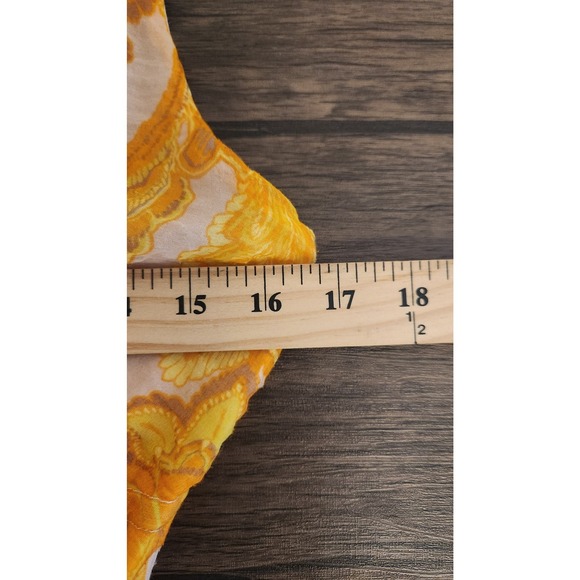 MINKPINK Blaise Sun Dress Golden Paisley Tiered Maxi Dress Lace Up V Neck Small - Picture 8 of 8